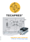 TPTN 18-25 PNEUMATIC PART CONVEYORS MANUAL