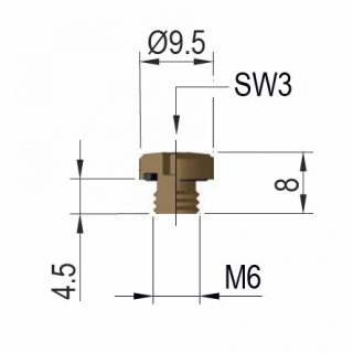 M6-2 Tornillo de seguridad