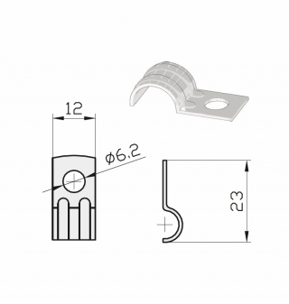 FLANGE FOR HOSE FIXTURE BL-1