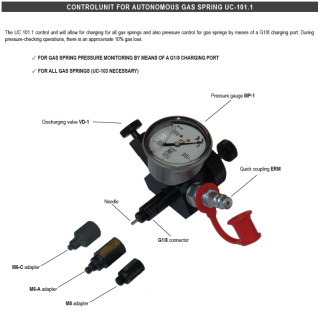 UC-101.1 Control unit for autonomous gas springs
