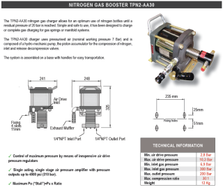 TPN2-AA30 Booster Cargador de nitrógeno