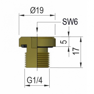 G1/4 Tornillo de seguridad