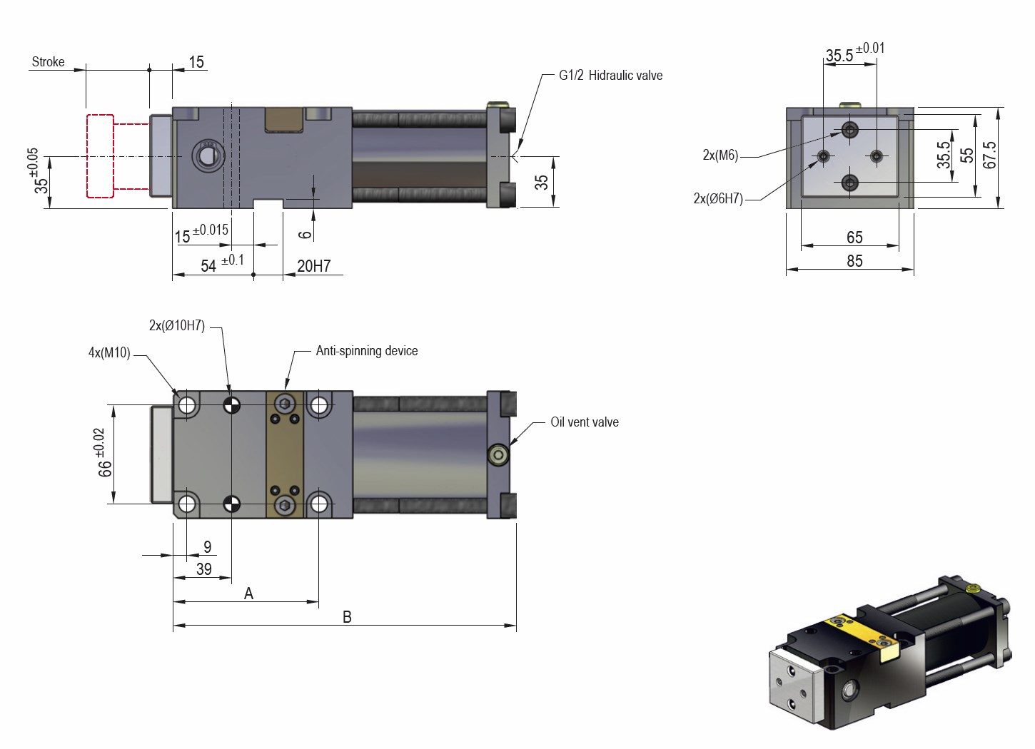 TPCH 3000 Cuña de trabajo
