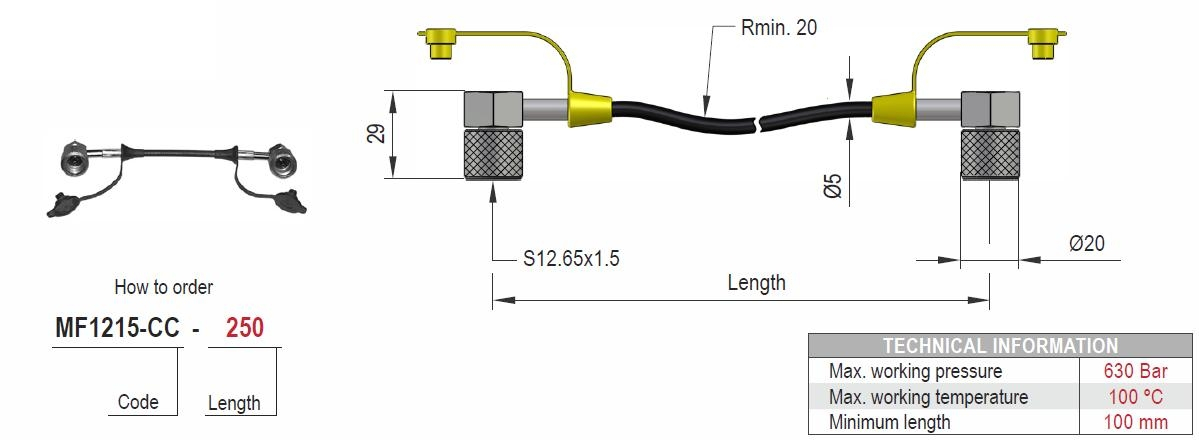FLEXIBLE HOSE MF1215-CC