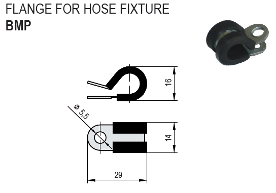 H24 BMP FLANGE FOR HOSE FIXTURE