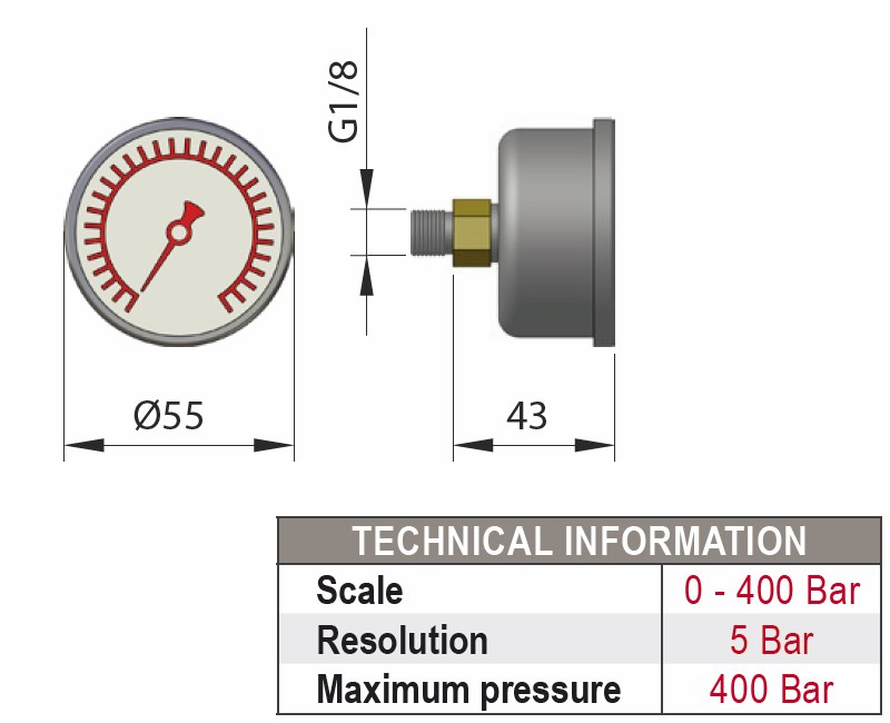 MP-1 Pressure gauge
