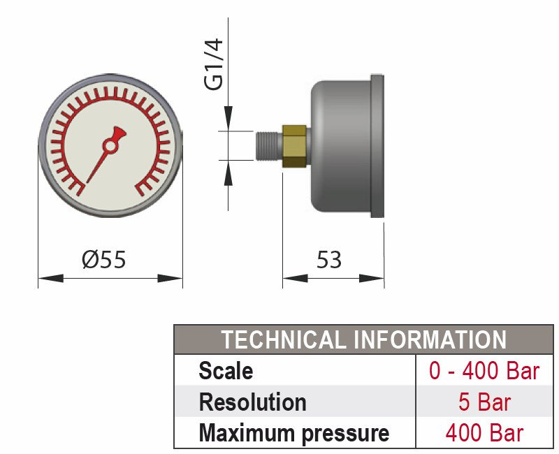 MP-2 Pressure gauge