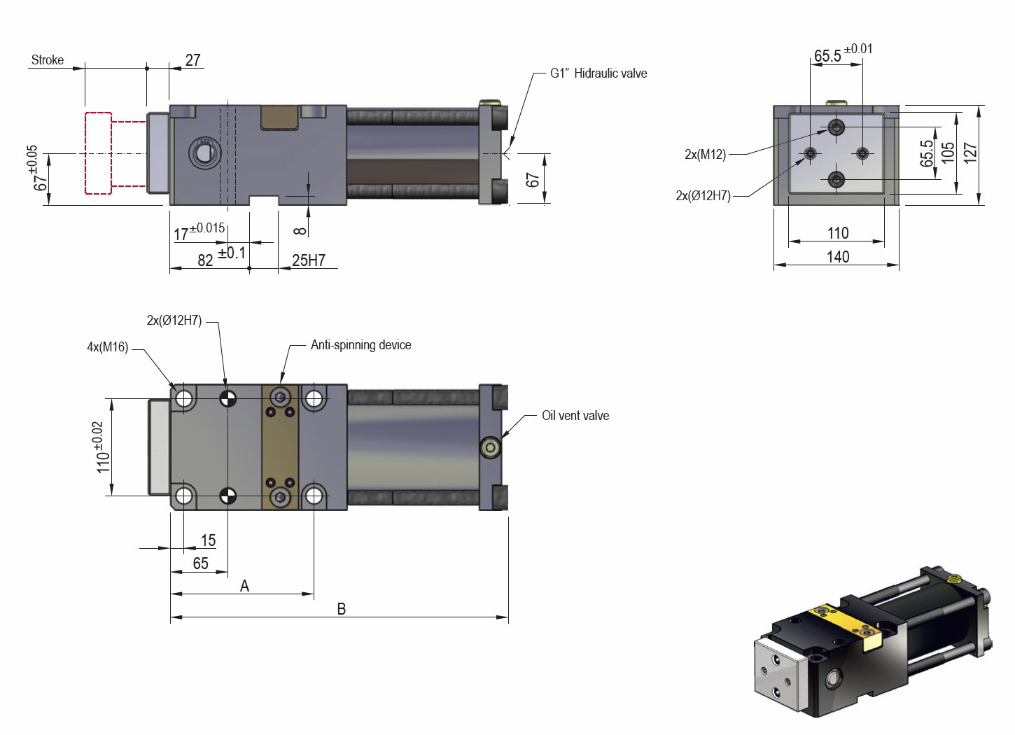TPCH 12000 Cuña de trabajo