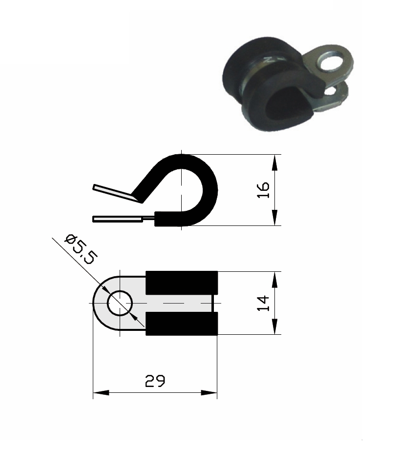 BRIDA PARA FIJACION DE MANGUERA BMP